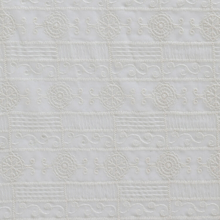Embroidered Fabric All-Over Women's Polyester for Women's Wear Wholesa 9